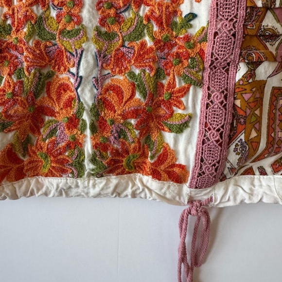 Anthropologie Tiny Embroidered Printed Shell Top - Picture 6 of 12